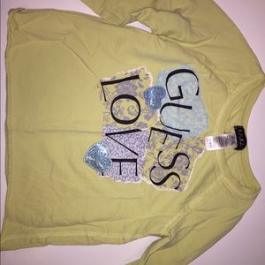 Girls guess long sleeve size 10/12